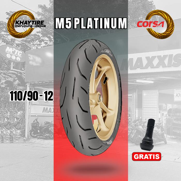 Ban Belakang Motor NEW SCOOPY - FREEGO // CORSA M5 PLATINUM 110/90 R12