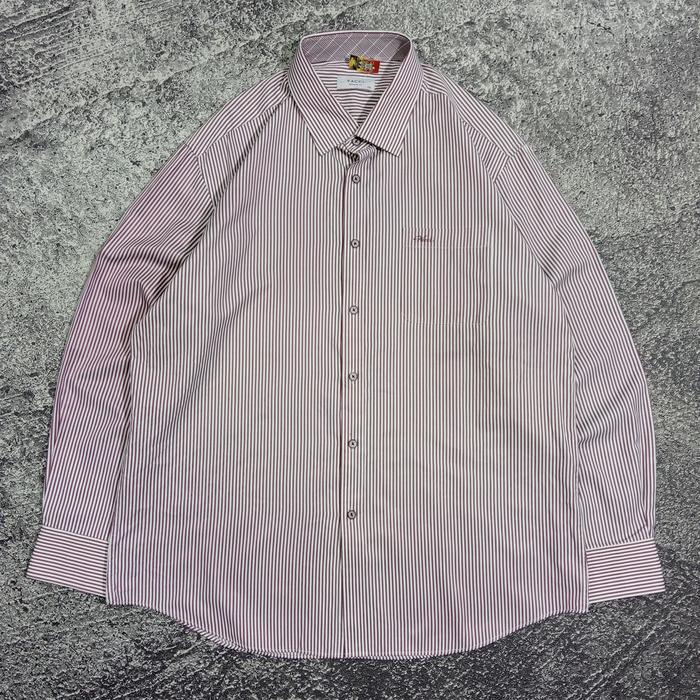 Kemeja lengan panjang pria VACCI motif garis bagus size XL