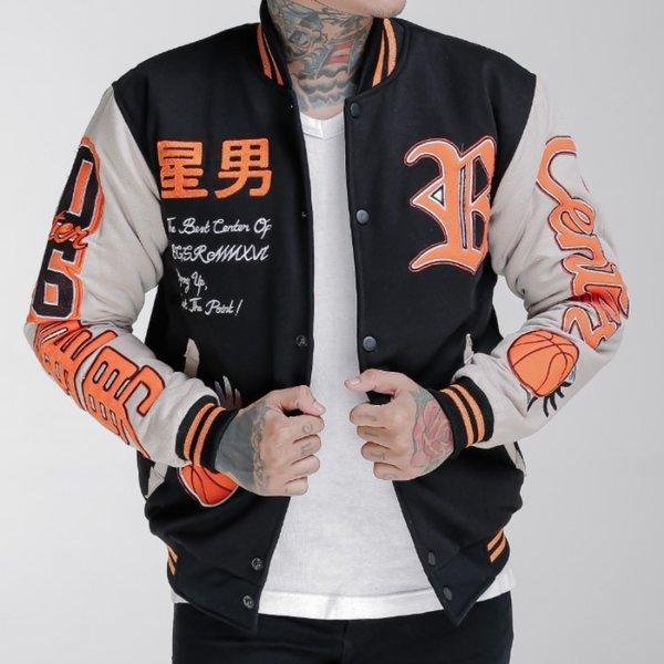 Jaket Varsity Pria Center X07 Original Bgsr