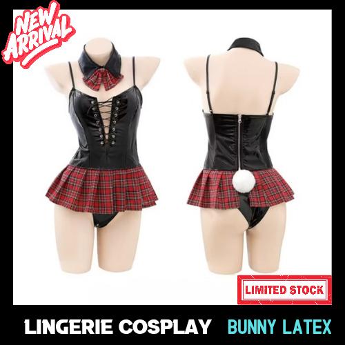 Lingerie Sexy Cosplay Bunny Kulit Latex Import Premium