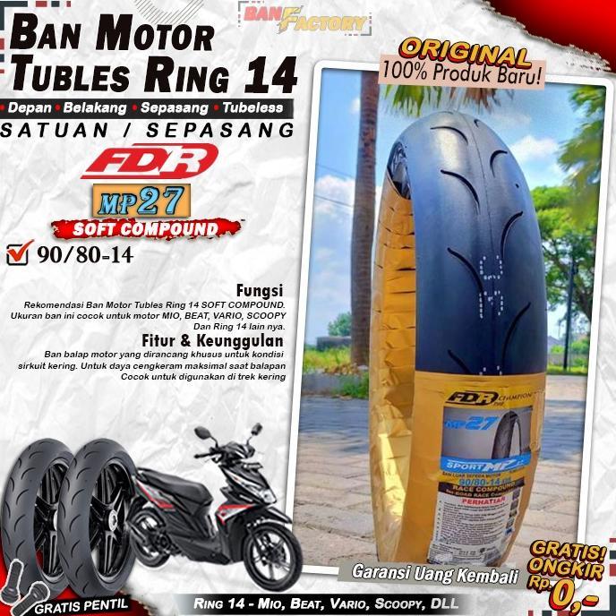 ban tubles motor matic beat vario scoopy fdr mp27 mp76 ring 14 tubles