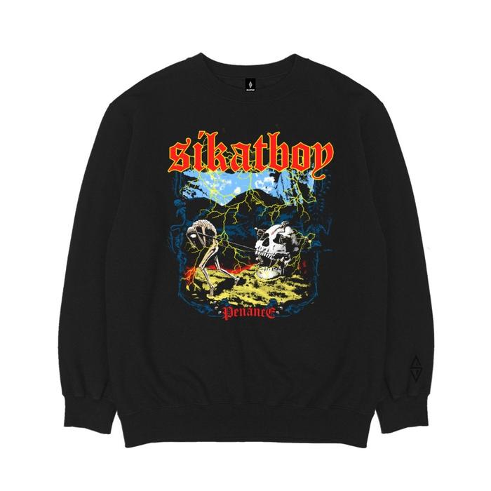 Sikatboy Penance Black Crewneck