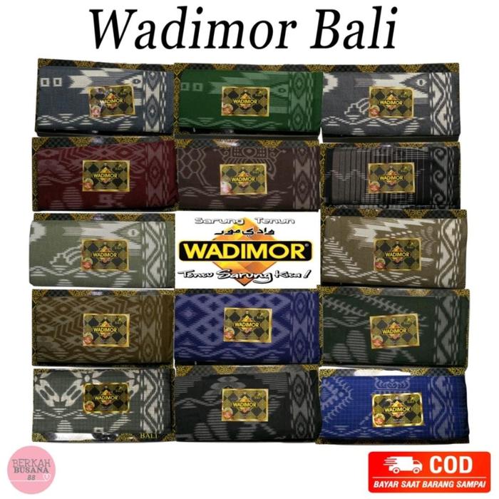 Sarung Tenun Pria Dewasa Wadimor Motif Bali Original Warna Baru 2022