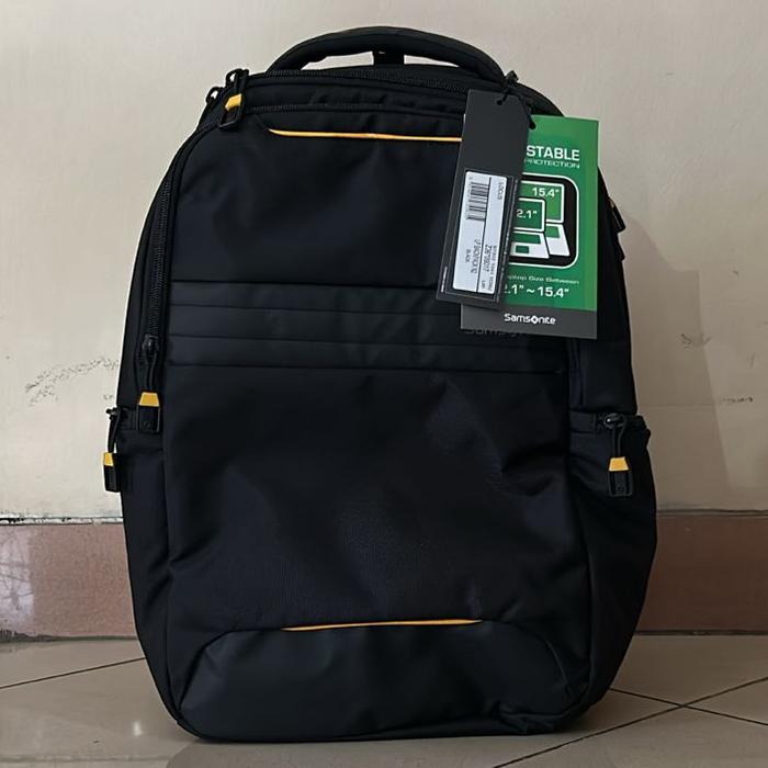 Ransel Backpack Tas Laptop Pria Original Samsonite Warna Hitam Black