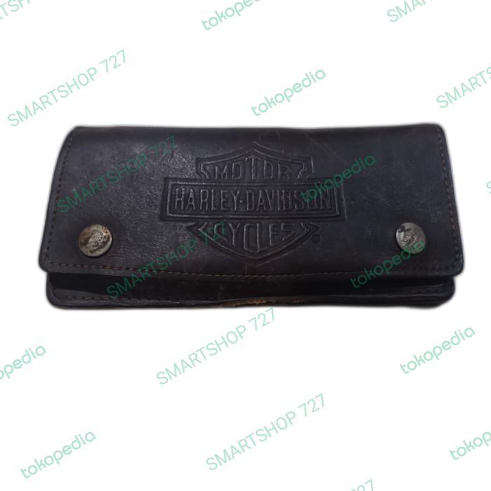dompet kulit harley davidson original bekas