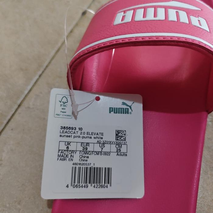 Sandal PUMA Leadcat 2.0 Elevate Sunset pink - Puma white Sendal IMEVA