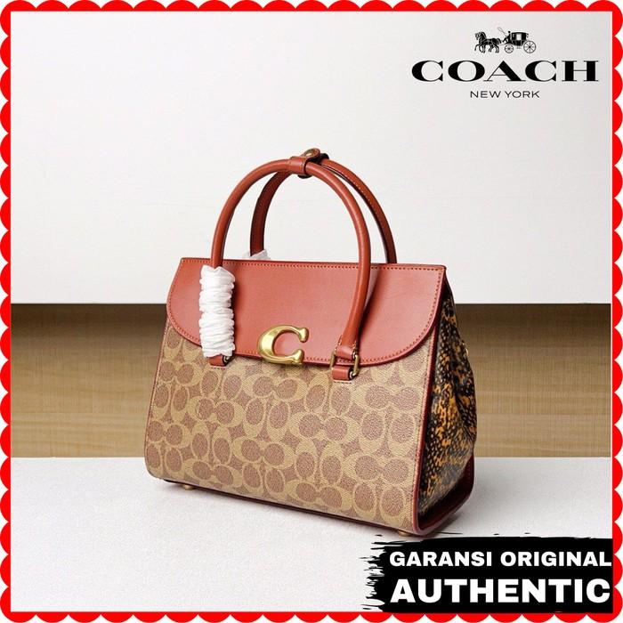 Tas Hand Bag Coach Brome Wanita Brown Original Store Branded Authentic