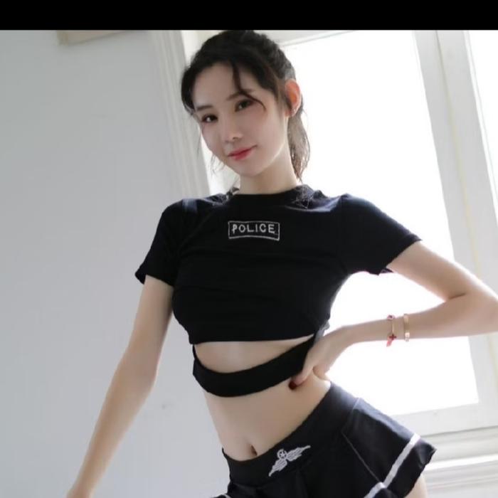Jeso lingerie cosplay police sexy baju cospay
