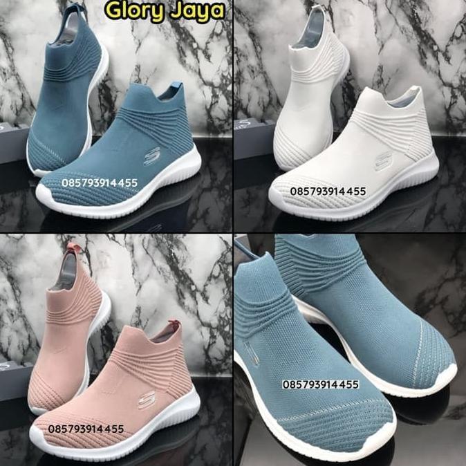 ready Skechers Boot / Sepatu Boot / Sepatu Wanita / Sepatu Skechers Wanita