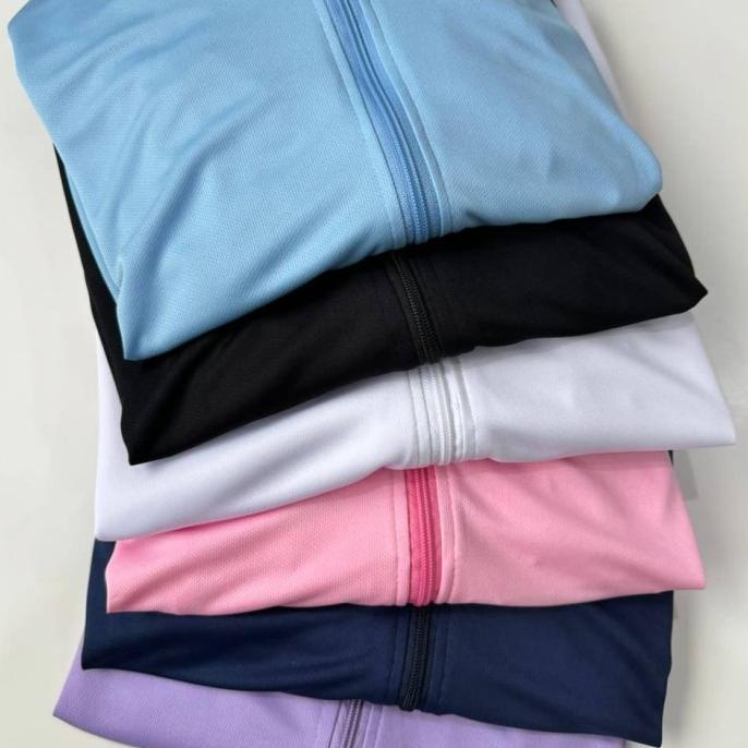 airism uv zip long sleeve hoodie by uniqlo - jaket wanita