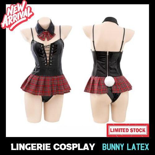 Lingerie Sexy Cosplay Bunny Kulit Latex Import Premium