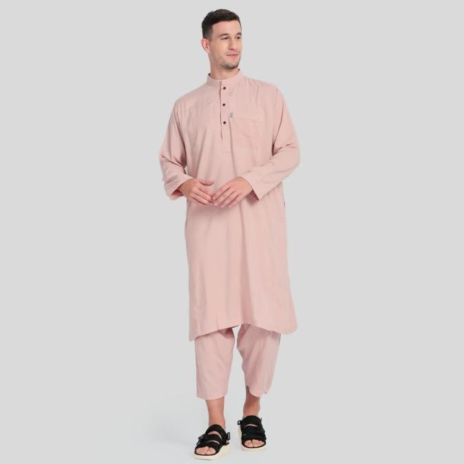 COD Gamis Pria Kurta Pakistan ZUBAD Bahan Katun Rayon - 1 set BEST PRICE