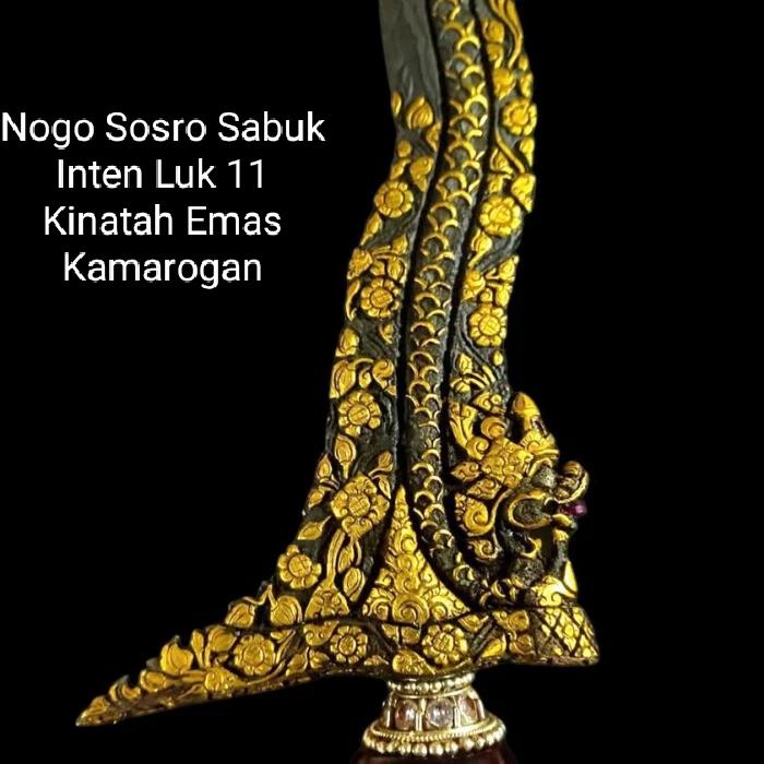 Keris Nogo Sosro Sabuk Inten Kinatah Emas Kamarogan Tangguh Amangkurat Mataram Sepuh Istimewa