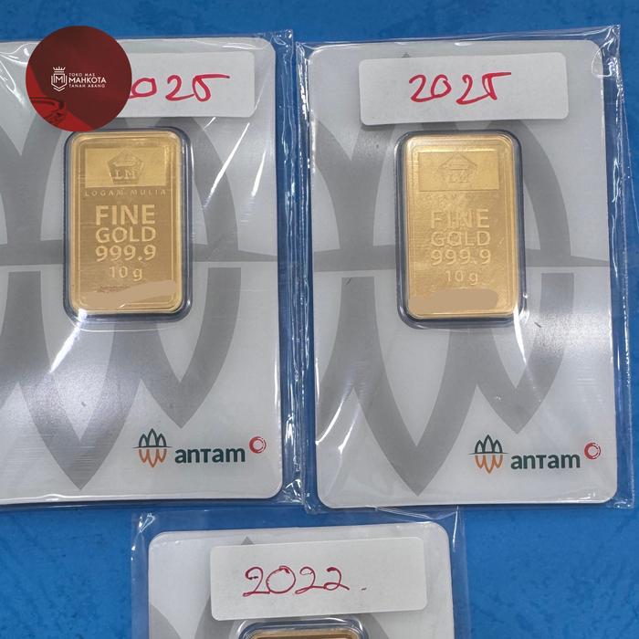 Logam Mulia Antam Fine Gold Bar Emas Press Certieye 10 gram edisi 2025