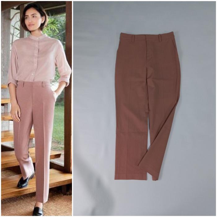 UNIQLO Smart 2Way Stretch Ankle Pants (Pink Size M)