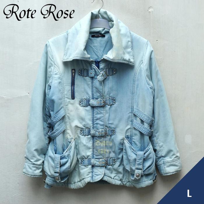 ROTE ROSE Jacket Denim Padded  Size L
