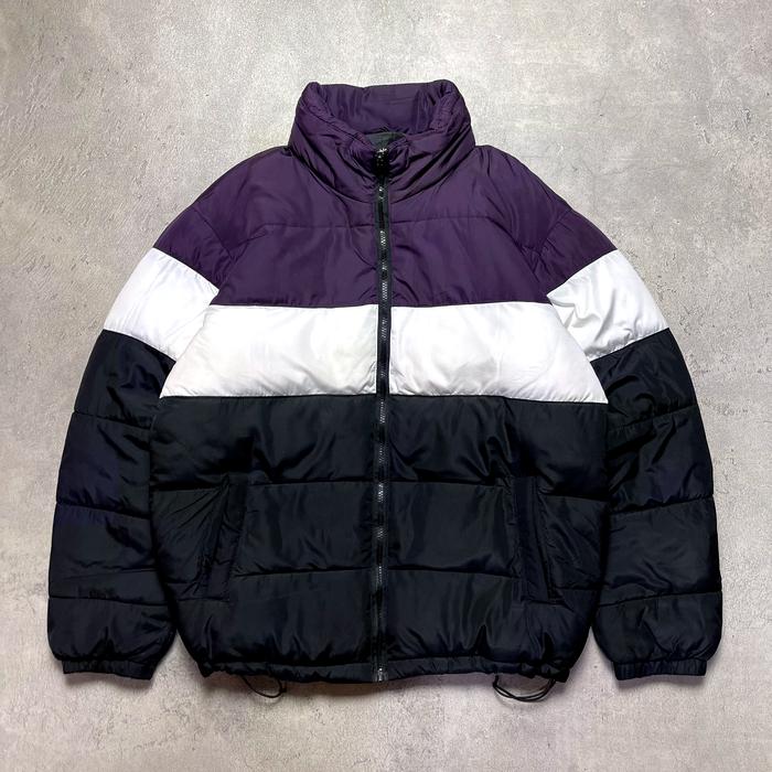 Jaket Winter Puffer Double Focus Color Block Size XL Second