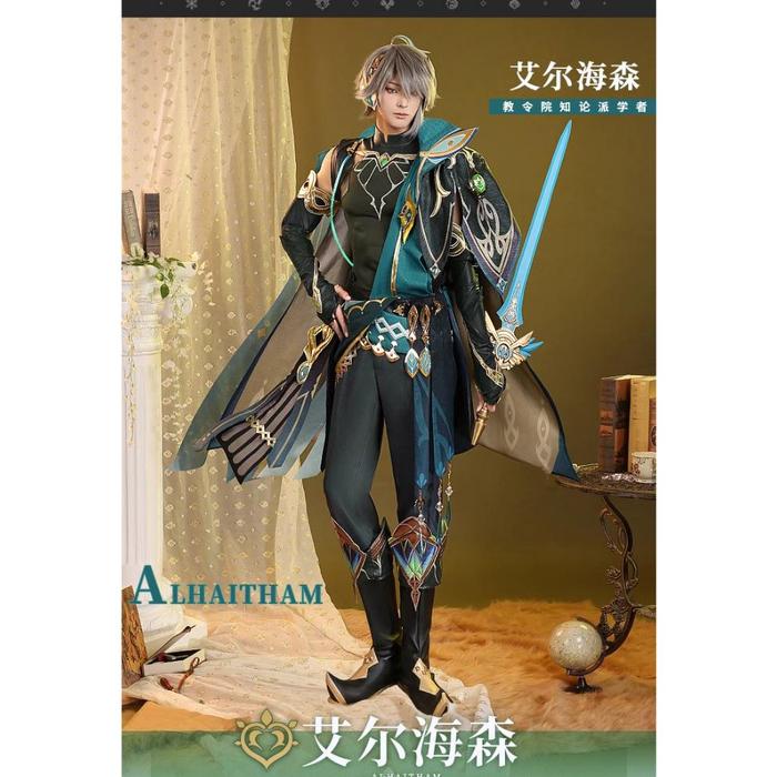 BERKUALITAS [READY STOCK] 1/3 DELUSION - AL HAITHAM COSTUME - SIZE S - XXXL - AL HAITHAM COSPLAY COS
