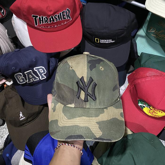 Topi MLB ny yankes CAMO  Second Original Preloved 034