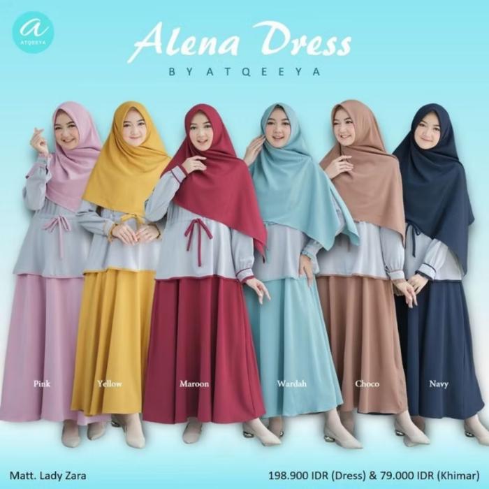Gamis set hijab Atqeeya Alena series