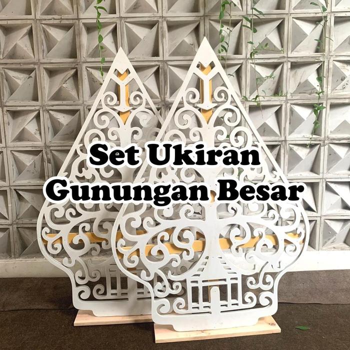 Wayang Kulit Spon Karet T 120 Gunungan Besar Untuk Dekorasi Set Ukiran Gunungan Jumbo Dekorasi Kayon