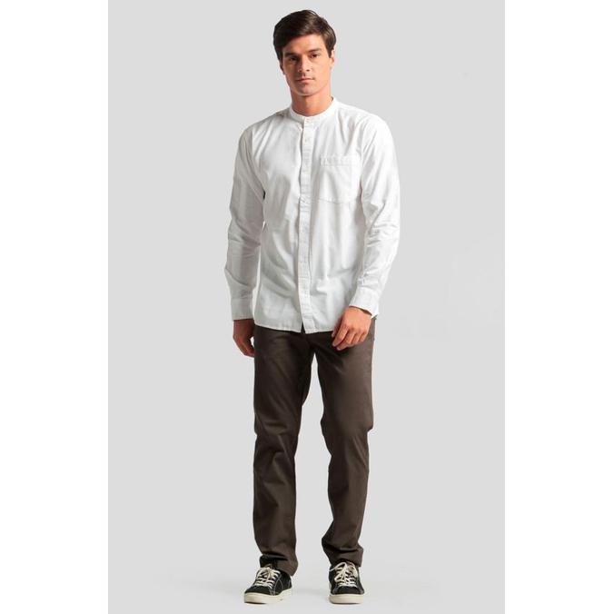 M.Gee Baju Koko Pria Lengan Panjang Putih Dewasa Kemeja Mgee Kenan BEST PRICE