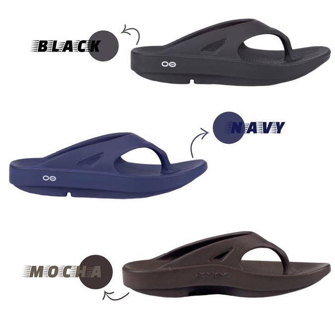 Oofos Unisex Sandal Ooriginal Thong BLack