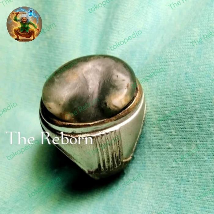 Cincin Mustika Welut Putih Kembar  Sungsang  ORI Temuan Alam Goib