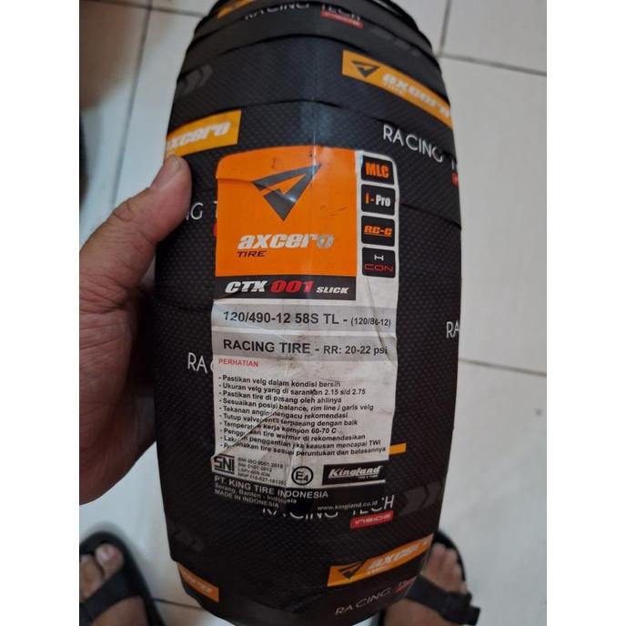 KINGLAND AXCERO CTX-001 100/80-12 120/80-12 Ban Slick Vespa Scoopy