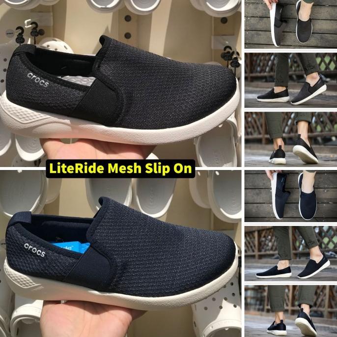 ready Crocs / Sepatu Crocs / Sepatu Crocs Pria / Crocs Literide Mesh Slip On
