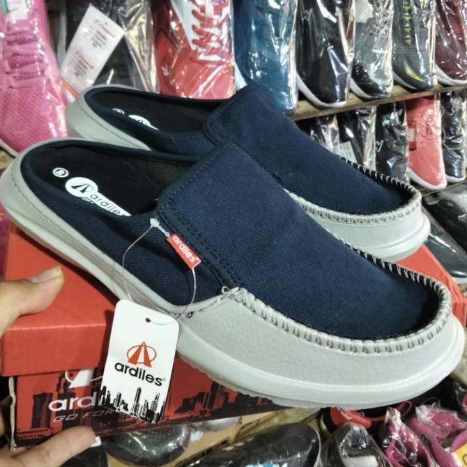 sepatu sandal slop karet pria Ardiles manco navy