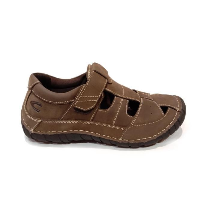 Camel Active Sepatu Sandal Pria Kulit 100% Asli - Br Coffee