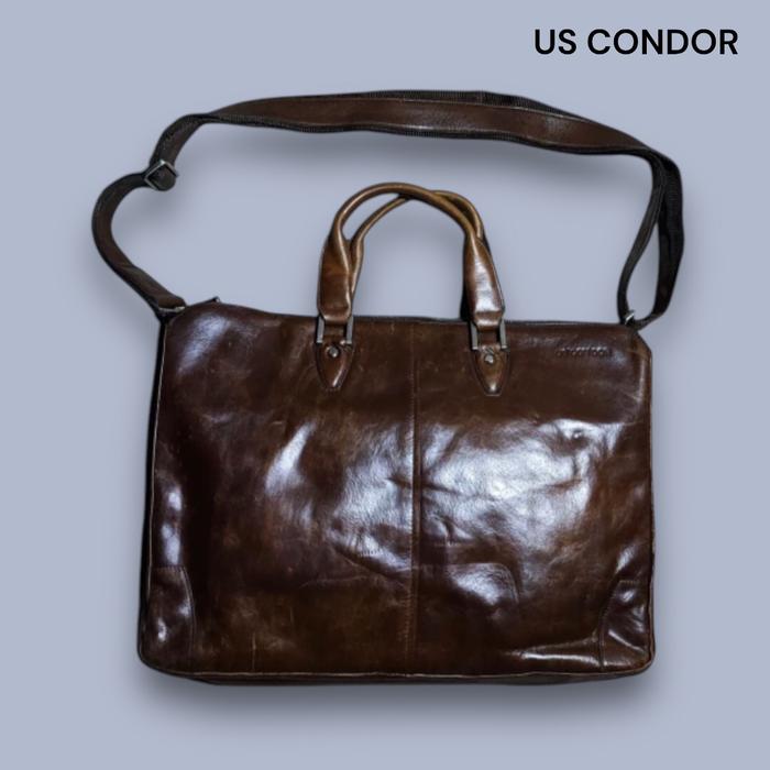 Messenger Bag Leather Mans US CONDOR USA Second Preloved