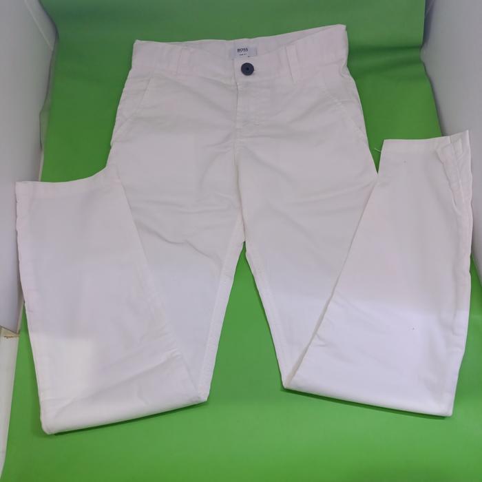 Preloved celana panjang anak laki white Hugo boss original 8years almost new