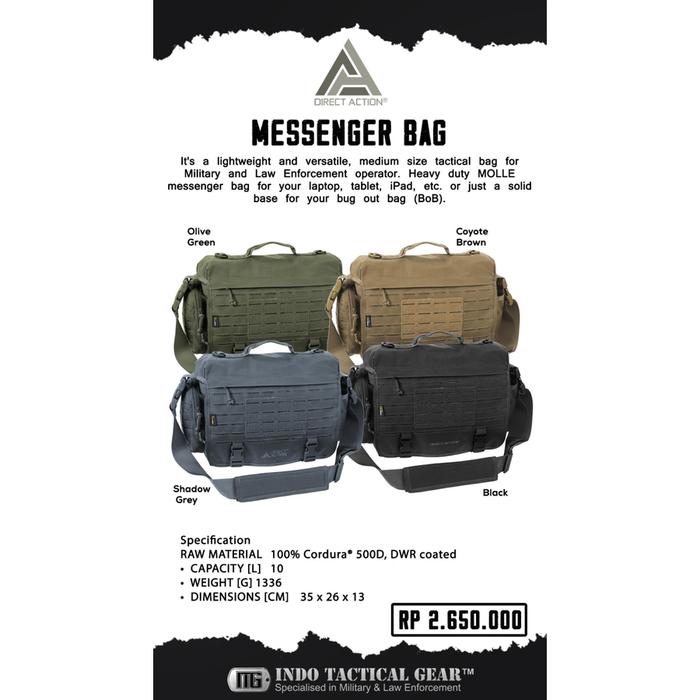 DIRECT ACTION MESSENGER BAG