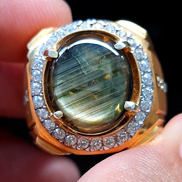 Bangsing hijau serat bebed / sapphire thailand