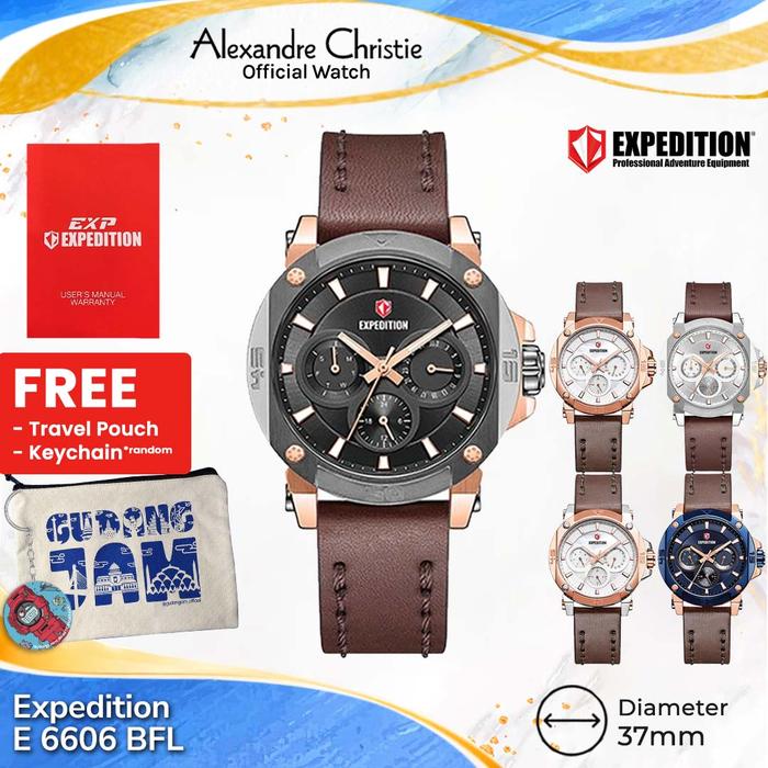 Expedition Wanita E 6606 BFL E 6606 6606 E6606BFL Leather Strap