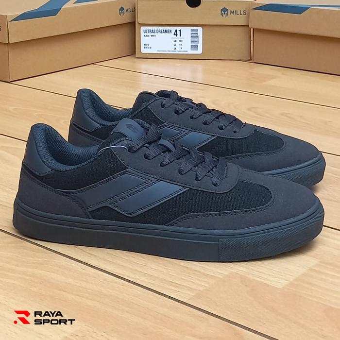 MILLS ULTRAS DREAMER TRIPLE BLACK SEPATU CASUAL MILLS SEPATU ORIGINAL MILLS