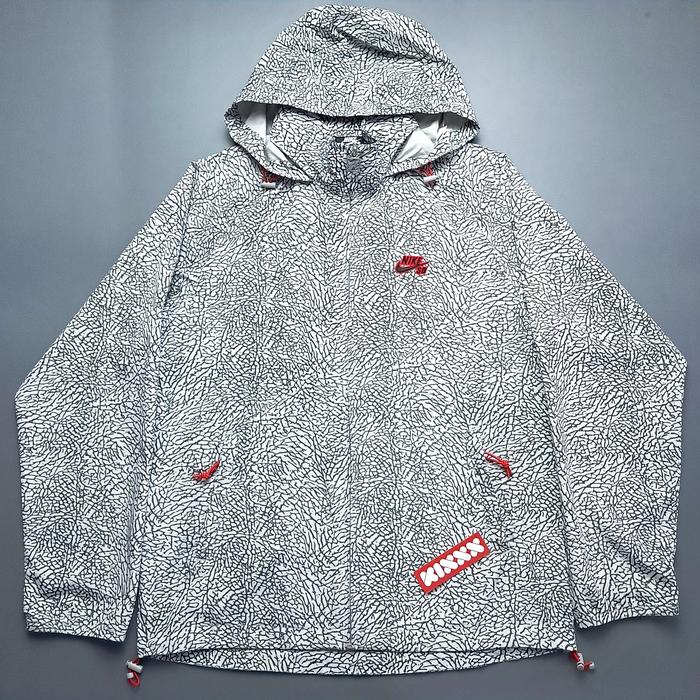 Rare Vintage Nike SB Elephant Print with hidden hoodie Jacket.