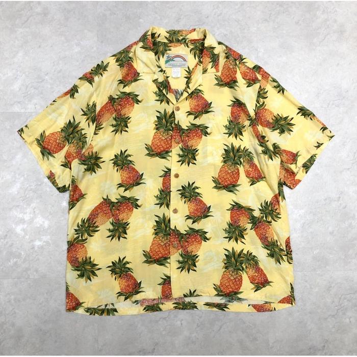 Vintage paradise found hawaii shirt print rayon