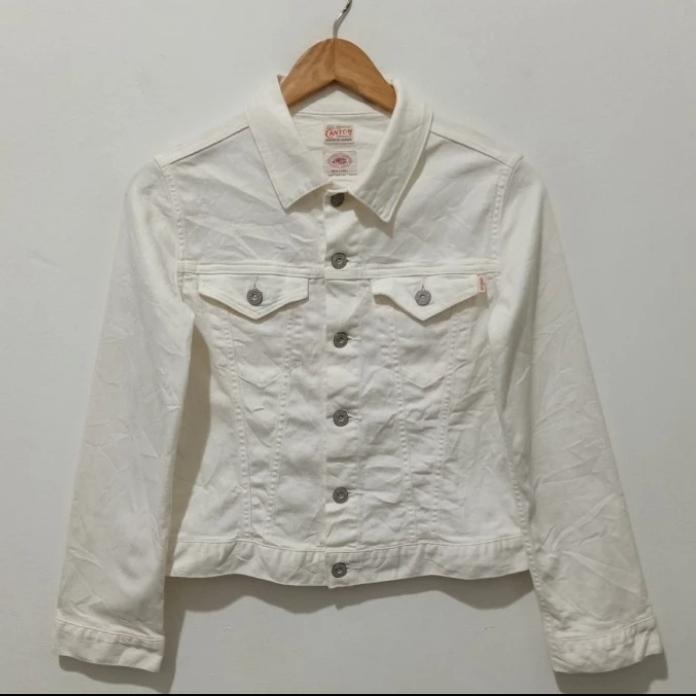 Canton Overalls x J.Press Red Label Trucker Denim jacket Women