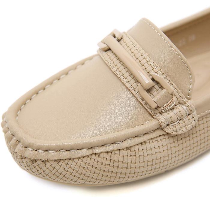 berkualitas JISO LOLI-22 / Sepatu Wanita Flat Loafers Kulit Import Premium Pansus