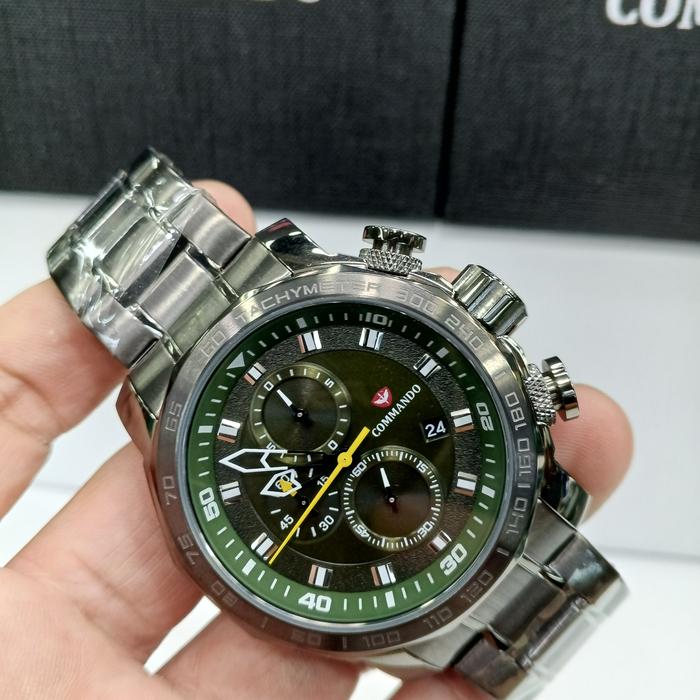 Jam tangan pria Commando CM7006G-3GDGN#CM7006G-3GDGN#Commando CM7006G