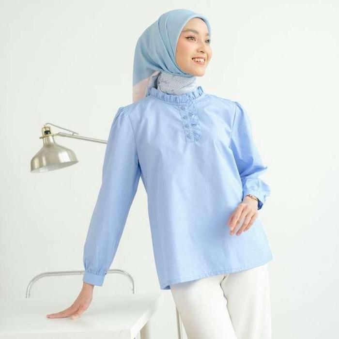 Zoya Azalea Blouse - Atasan Wanita Wudhu Busui Friendly - Bahan Premium Cotton