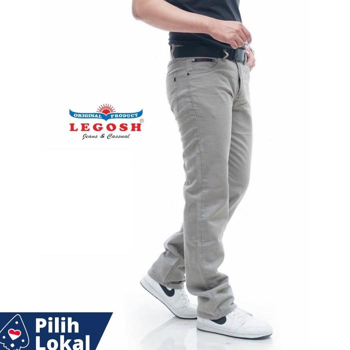 Legosh Jeans Celana Panjang Pria Bahan Kanvas Legosh Casual Original premium Size 28-46 JUMBO