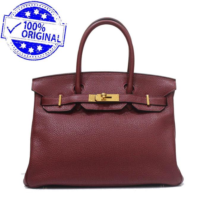 Preloved Hermes Birkin 30 B30 Red Rouge H Clemence GHW T 2015