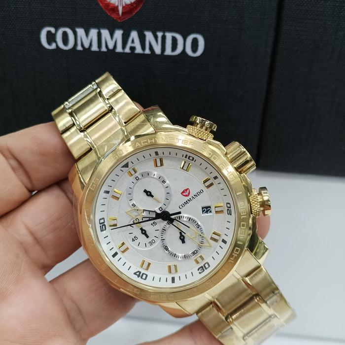 Jam tangan pria Commando CM7006G-3GDW#CM7006G-3GDW#Commando CM7006G