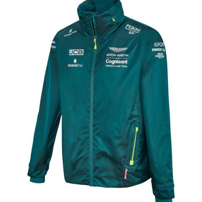 Aston Martin F1 2022 Official Team Jacket. Jaket Unisex Pria Wanita Formula 1