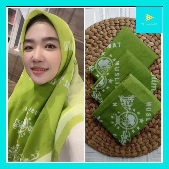 AMEL^ JILBAB MUSLIMAT NU HIJAB SEGI EMPAT KRUDUNG NAHDLATUL ULAMA FATAYAT IPPNU ANSOR BANSER