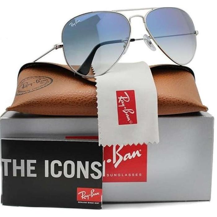 Terbaru KACAMATA RAYBAN AVIATOR RB 3025 003/3F SIER GRADIENT BLUE top